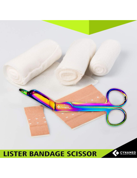 Tijeras de Vendaje Lister Cynamed 11.4 cm Acero Inoxidable Tijeras de Vendaje Lister Cynamed 11.4 cm Acero Inoxidable