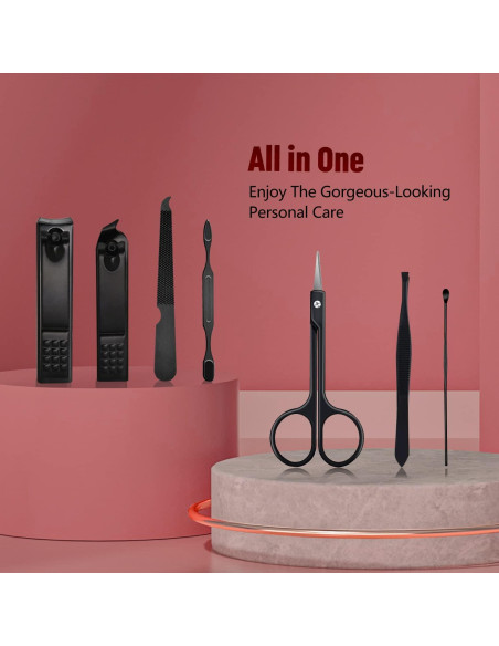 Kit de Aseo Masculino 7 en 1 UMEINAC TECH - Estuche de Cuero Kit de Aseo Masculino 7 en 1 UMEINAC TECH - Estuche de Cuero