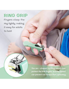 Kit de Cuidado para Bebés BESFAN 13 Piezas Verde 2