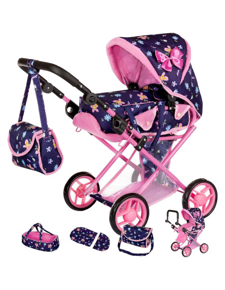 Carrito de Muñecas Kinderplay KP0200I Ajustable 36.4-64.1 cm Carrito de Muñecas Kinderplay KP0200I Ajustable 36.4-64.1 cm