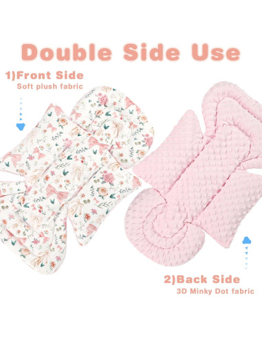 Inserto para Asiento de Auto Bebé GFU ZW0048 Rosa 3 en 1