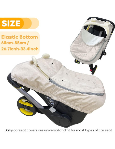 Funda de Asiento de Coche para Bebé Universal HG0748 - Invierno Funda de Asiento de Coche para Bebé Universal HG0748 - Invierno