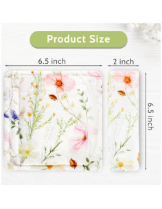 Fundas para Cinturones de Seguridad Bebé CARUILI - Flores Coloridas 2