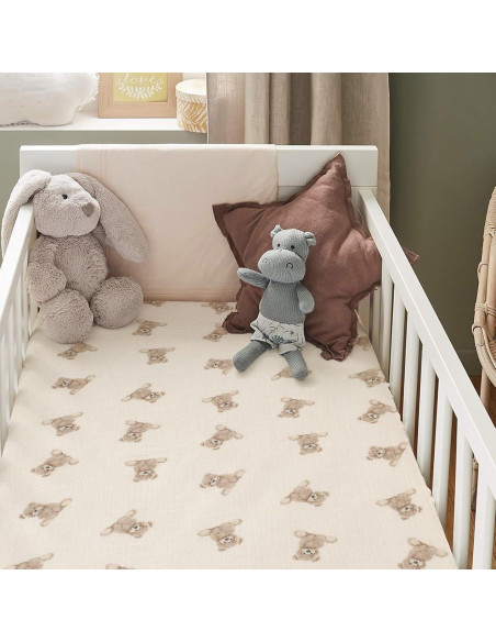 Sábanas de Cuna Knirose 100% Algodón Muselina 132x71 cm Sábanas de Cuna Knirose 100% Algodón Muselina 132x71 cm