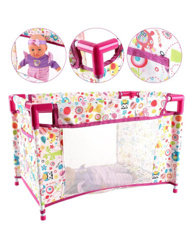 Juego de Rol de Muñeca de 33 cm de deAO con Cochecito y Accesorios