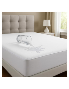 Protector de Colchón Impermeable NON Sticky Algodón Terry RV King