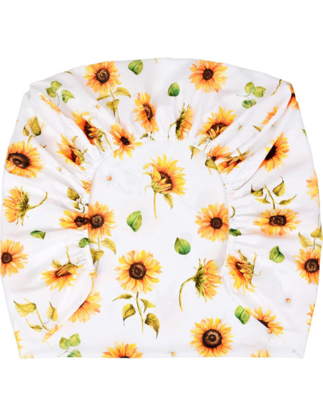 Sábana Ajustable para Cuna JISEN 132x71 cm Girasoles Sábana Ajustable para Cuna JISEN 132x71 cm Girasoles