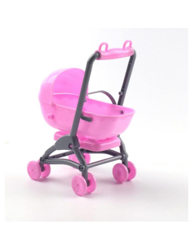 Mini Carrito de Bebé para Casa de Muñecas Toddmomy 20x11x11cm