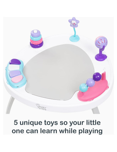 Centro de Actividad 3-en-1 Baby Trend Smart Steps Rosa