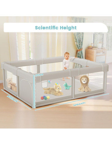 Parque Infantil Besuhot 50x50 Pulgadas Seguro para Bebés