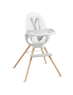 Silla Alta Giratoria 360 Munchkin Nube para Bebés - Blanco y Gris
