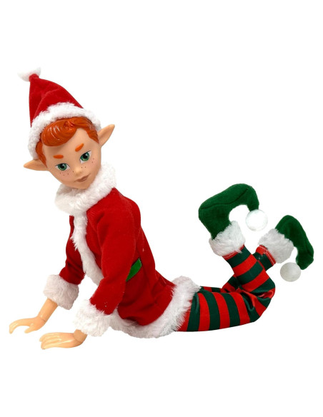 Muñeco Elfo Navideño Poseable 30.48 cm Elfo Original Muñeco Elfo Navideño Poseable 30.48 cm Elfo Original
