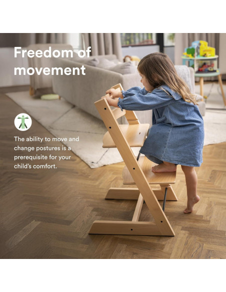 Silla Tripp Trapp Stokke Natural Ajustable Ergonómica Silla Tripp Trapp Stokke Natural Ajustable Ergonómica