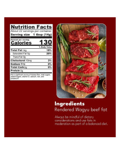 Grasa de Res Wagyu Republic 311g Tarro de Vidrio - Ideal para Keto 2