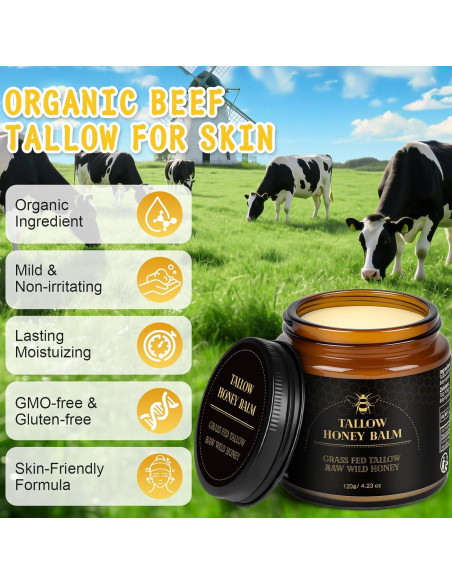 Bálsamo Hidratante Facial IIIMEIDU Grasa de Res 119ml Orgánico Bálsamo Hidratante Facial IIIMEIDU Grasa de Res 119ml Orgánico