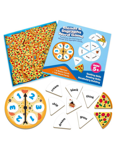 Juego de Tarjetas Fonéticas Blends y Digrafías - 108 Piezas
