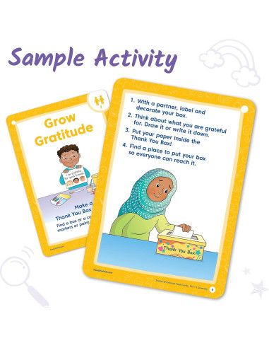 Tarjetas de Tarea Social Emocional hand2mind 64 Piezas 3+ Años
