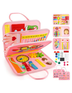 Tablero Sensorial Montessori Daisiki Rosa 27.94x21.92cm