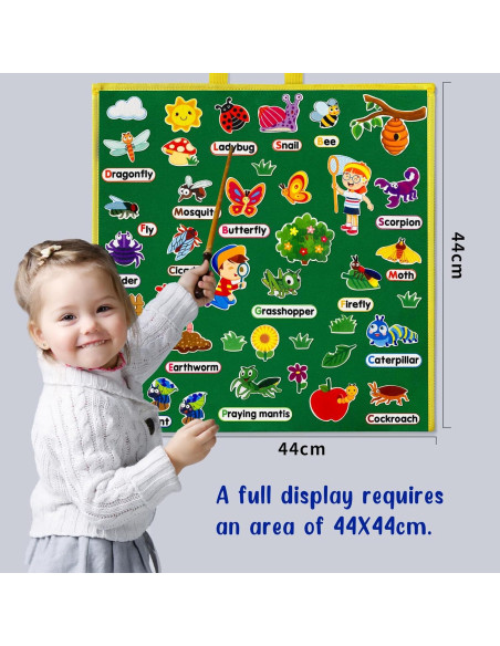 Kit de Juego Interactivo PENGFULL Piezas de Fieltro Insecto Kit de Juego Interactivo PENGFULL Piezas de Fieltro Insecto