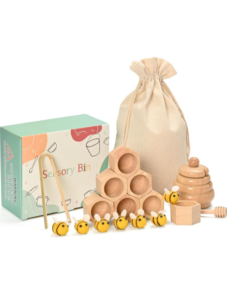 Caja Sensorial Montessori MONT PLEASANT - Juguetes de Madera para Niños Caja Sensorial Montessori MONT PLEASANT - Juguetes de Madera para Niños