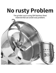 Molino de Granos Eléctrico WERISE 2000g Acero Inoxidable 2