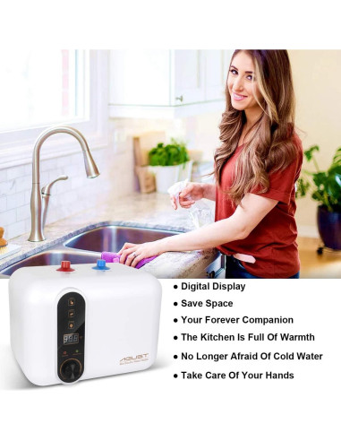 Calentador de Agua Eléctrico Instantáneo Agust 3.0 Galones 1.5KW