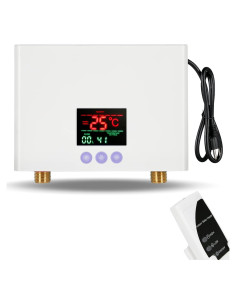 Calentador de Agua Mini Sin Tanque WWahuayuan 3000W Blanco