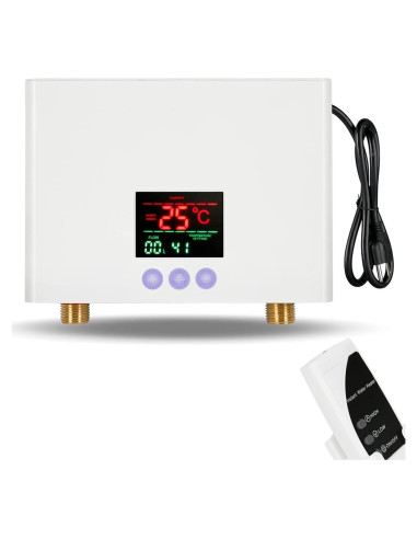 Calentador de Agua Mini Sin Tanque WWahuayuan 3000W Blanco