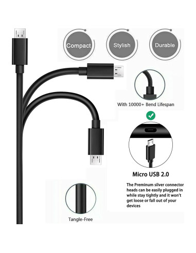 Cargador de pared USB YCWZZH para cámaras Kodak y Tascam