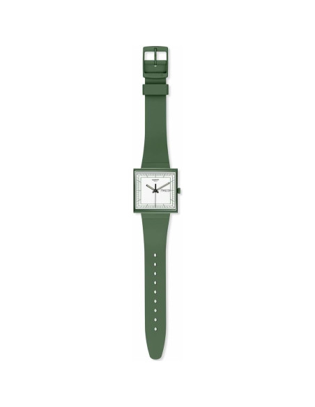 Reloj Swatch Bioceramic Cuadrado Verde Unisex Cuarzo Impermeable Reloj Swatch Bioceramic Cuadrado Verde Unisex Cuarzo Impermeable