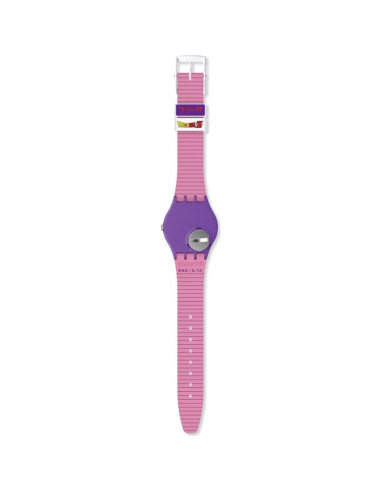 Reloj Unisex Swatch Gent 34mm Cuarzo Morado Impermeable