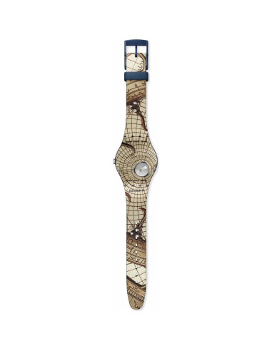 Reloj Swatch New Gent Biocerámico Azul 41mm Cuarzo Impermeable