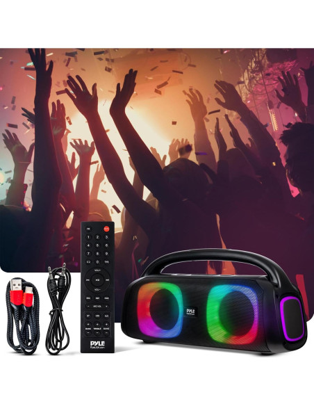 Altavoz Bluetooth Pyle Boombox 160W Portátil 5" Inalámbrico Altavoz Bluetooth Pyle Boombox 160W Portátil 5" Inalámbrico