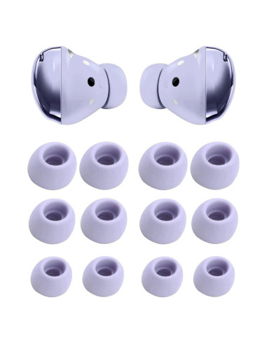 Puntas de Silicona JNSA para Galaxy Buds Pro - 6 Pares SML Púrpura