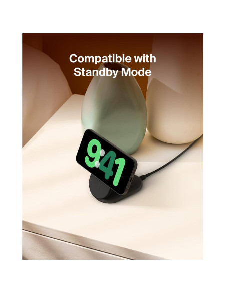 Cargador Inalámbrico Plegable Belkin 15W Qi2 MagSafe Negro Cargador Inalámbrico Plegable Belkin 15W Qi2 MagSafe Negro