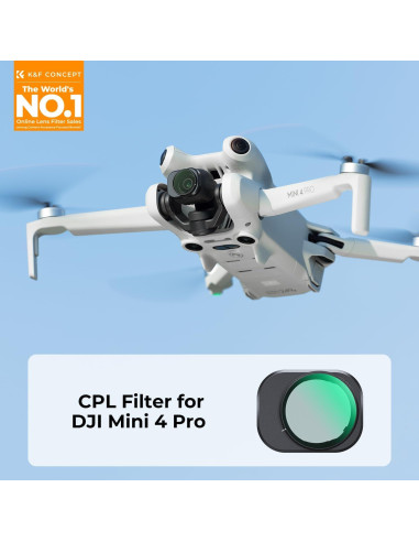 Filtro CPL K&F Concept para DJI Mini 4 Pro - Vidrio Óptico HD