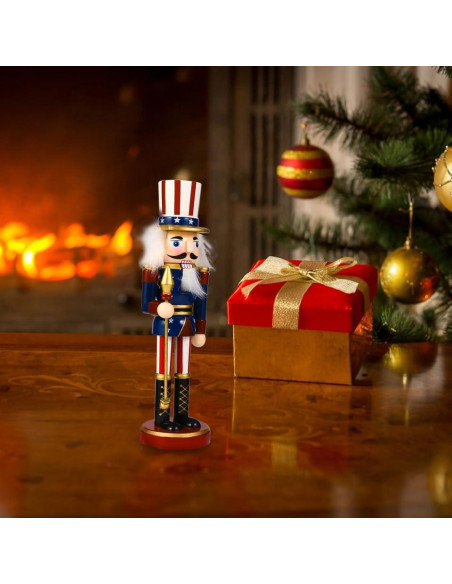 Adorno Navideño Cascanueces de Madera PRETYZOOM 25 cm Adorno Navideño Cascanueces de Madera PRETYZOOM 25 cm