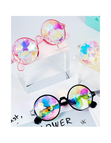 Gafas de Sol Kaleidoscopio Frienda - 12 Pares Psicodélicas