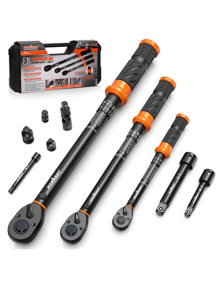 Juego de Llaves de Torque 3Pzas HORUSDY 1/4" 3/8" 1/2" Juego de Llaves de Torque 3Pzas HORUSDY 1/4" 3/8" 1/2"
