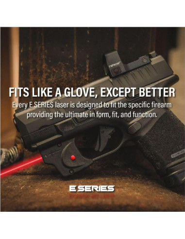 Visor Láser Rojo Viridian E Series para Pistolas - Montaje en Guarda