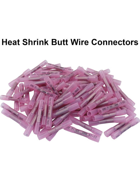 Conectores de Empalme Termocontraíbles Murtenze 22-16 AWG 100 Pcs Conectores de Empalme Termocontraíbles Murtenze 22-16 AWG 100 Pcs