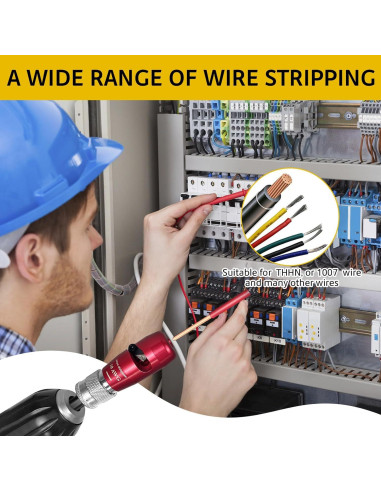 Destripador de Cables CuzConven 8 en 1 para Taladro 6-14 AWG