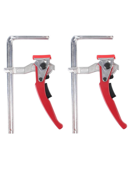 2 Abrazaderas de Mesa de Trinquete KETIPED Rojas 0-15.24 cm 2 Abrazaderas de Mesa de Trinquete KETIPED Rojas 0-15.24 cm