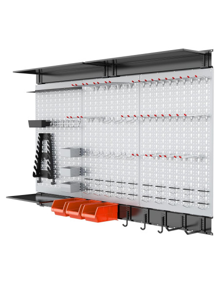Kit Organizador de Herramientas de Pared WALMANN 113 Piezas Kit Organizador de Herramientas de Pared WALMANN 113 Piezas