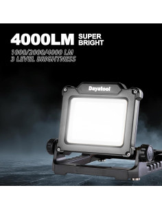 Luz de Trabajo Portátil LED 4000 Lúmenes DAYATOOL Inalámbrica 2