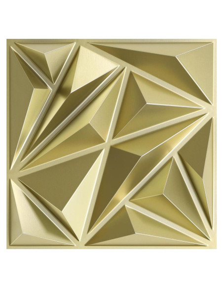 Paneles de Pared 3D STICKGOO Oro Champán 33 Piezas 30.48cm Paneles de Pared 3D STICKGOO Oro Champán 33 Piezas 30.48cm