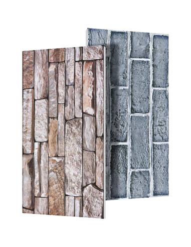 Paneles de Pared 3D Haimin Autoadhesivos Ladrillo de Roca 10 Pcs