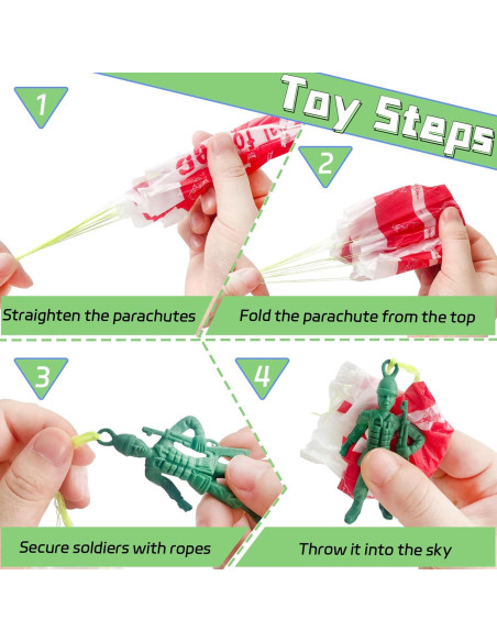 Juguetes Paracaídas OJYUDD 50 Pcs para Niños - Voladores Juguetes Paracaídas OJYUDD 50 Pcs para Niños - Voladores