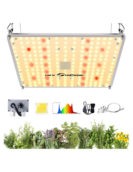 Luz de Cultivo LED IMVSINCERE 100W Espectro Completo para Plantas Luz de Cultivo LED IMVSINCERE 100W Espectro Completo para Plantas