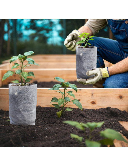 Bolsas de Cultivo Profundas Belit 100 Pcs 25.9 cm Tela No Tejida Bolsas de Cultivo Profundas Belit 100 Pcs 25.9 cm Tela No Tejida